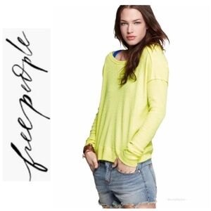 We The Free People Love Bug Neon Thermal Top